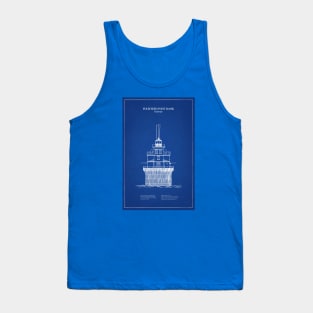 Fourteen Foot Bank Lighthouse - Delaware - AD Tank Top